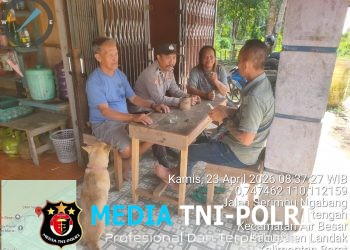 Patroli Siang Humanis, Polisi Sambangi Warga Sambil Ngopi dan Sampaikan Pesan Kamtibmas