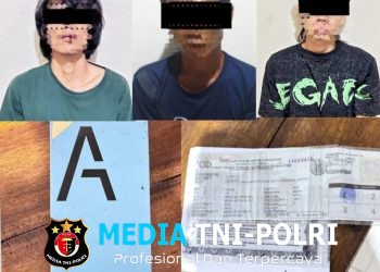 Beraksi di 7 TKP, Tiga Tersangka Curat Kembali di Ringkus Unit Reskrim Polsek Simpang Pematang Bersama Tekab 308 Polres Mesuji