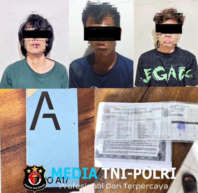 Beraksi di 7 TKP, Tiga Tersangka Curat Kembali di Ringkus Unit Reskrim Polsek Simpang Pematang Bersama Tekab 308 Polres Mesuji