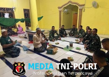 Pererat Silaturahmi, Satgas TMMD 128 Kodim 0402/OKI Gelar Doa Bersama Warga Pematang Sukatani