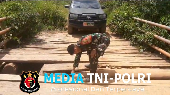 Akses Terbatas, Satgas TMMD Ke-128 Kodim 0420/Sarko Perbaiki Jalan Penghubung Desa Seko Besar