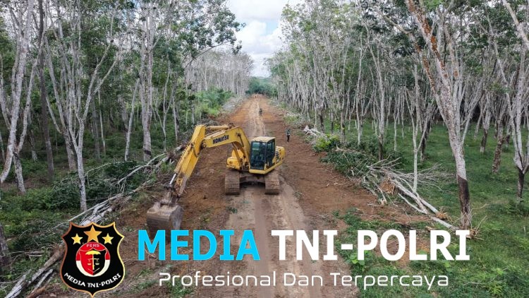 Wujud Nyata TMMD, Kodim 0402/OKI Hadirkan Akses Jalan Baru untuk Warga Desa