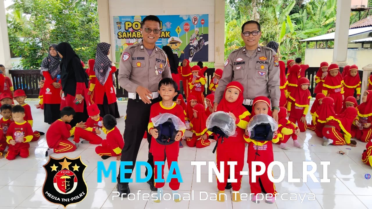 Satlantas Polres Lampung Utara Edukasi Anak Lewat Program Polisi Sahabat Anak