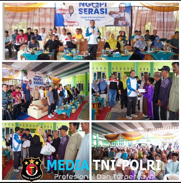 Bupati Pringsewu dan Wakil Bupati Ngopi Serasi di Pekon Tanjung Dalam