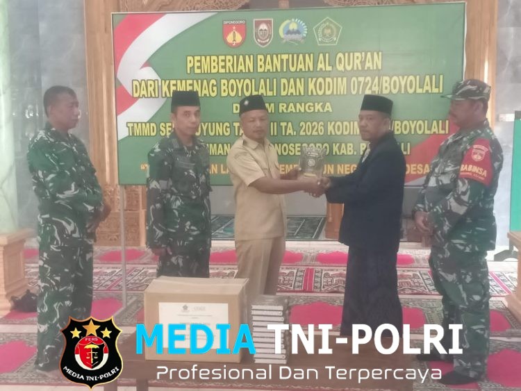 Sinergi TNI dan Kemenag Boyolali, Al-Qur’an Mengalir untuk Warga Ngrembes dalam TMMD Sengkuyung 2026