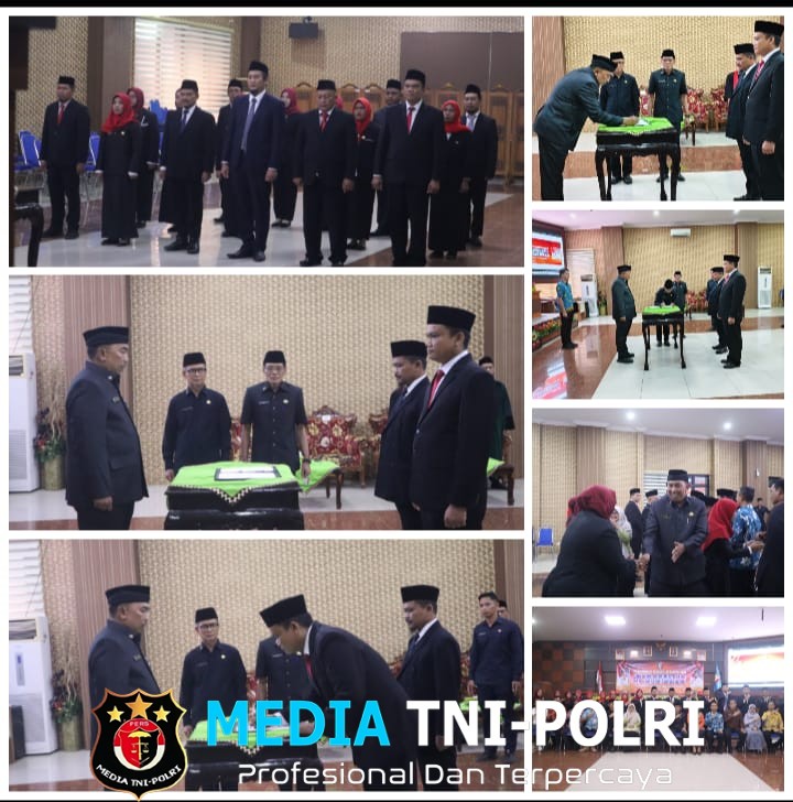 Sekretaris Daerah Kabupaten Pringsewu Ir.M.Andi Purwanto, Melantik 17 Pejabat struktural Dan fungsional