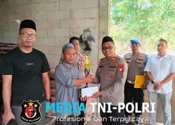 Polsek Cikarang Selatan Salurkan Bantuan untuk Pembangunan Mushola Sirojul Huda