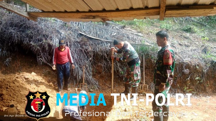 Satgas TMMD Ke-128 Kodim 0420/Sarko Mulai Bangun MCK di Desa Seko Besar