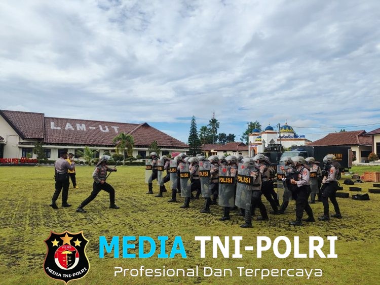Sat Samapta Polres Lampung Utara Tingkatkan Kemampuan Dalmas Jelang May Day