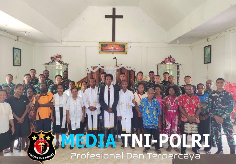 Dari Mimbar ke Medan Karya Satgas TMMD Ke-128 Awali Minggu dengan Ibadah, Lanjutkan Pengabdian untuk Rakyat