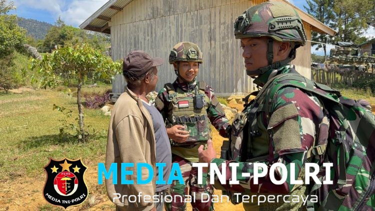 Tulus Dan Suci, Satgas Yonif 521/DY Hadir Berbagi Sembako dan Pelayanan Kesehatan di Napua