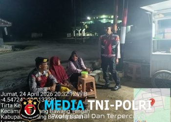 Sat Samapta Polres Tulang Bawang Barat Tingkatkan Patroli Malam Hari Antisipasi Gangguan Kamtibmas