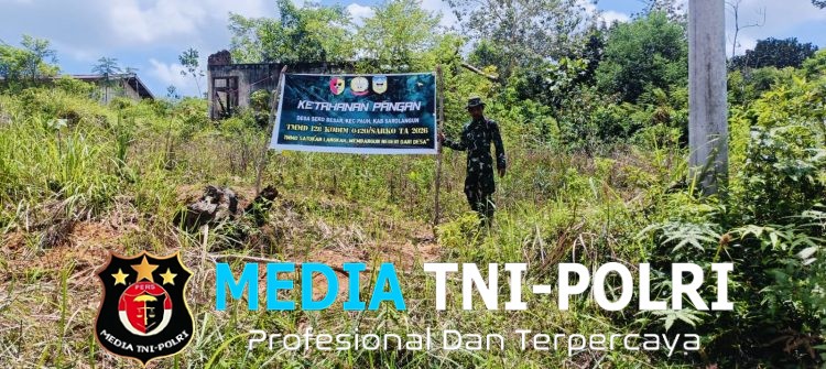 Satgas TMMD ke 128 Kodim 0420/Sarko Siapkan Lahan Ketahanan Pangan Bagi Warga Desa Seko Besar