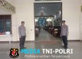Samapta Polsek Menyuke Lakukan Pengamanan Ibadah Misa Hari Minggu