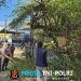 Respon Laporan 110, Polres Lampung Utara Gerak Cepat Tangani Pohon Rawan Tumbang di Depan Pasar Candimas
