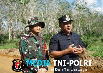 Dandim dan Wakil Bupati OKI Pastikan Progres TMMD Pembukaan Jalan Berjalan Optimal