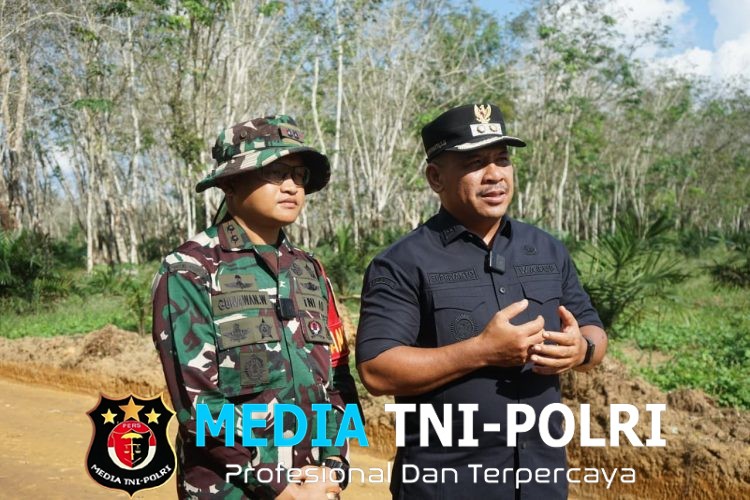 Dandim dan Wakil Bupati OKI Pastikan Progres TMMD Pembukaan Jalan Berjalan Optimal