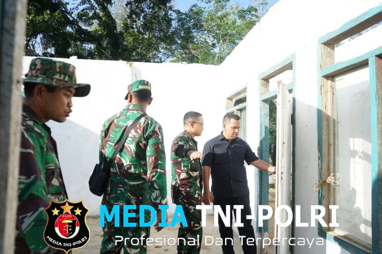 Tinjau Mushola TMMD, Dandim dan Wabup Pastikan Pembangunan Berjalan Optimal