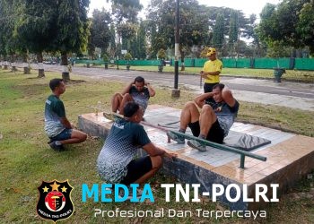 Jaga Kesiapan Fisik Prajurit, Personel Kodim 0808/Blitar Gelar Garjas Periodik I