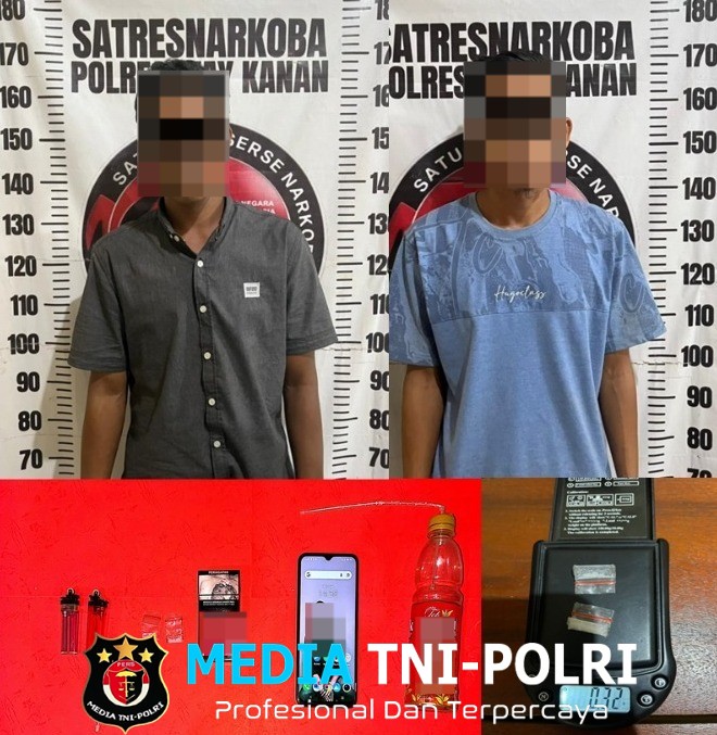 Polres Way Kanan Ringkus Dua Pria Diduga Edarkan Sabu di Negeri Bumi Putra