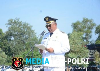 Sinergi Pemerintah dan Forkopimda, Polres Lampung Tengah Hadiri Upacara OTDA 2026