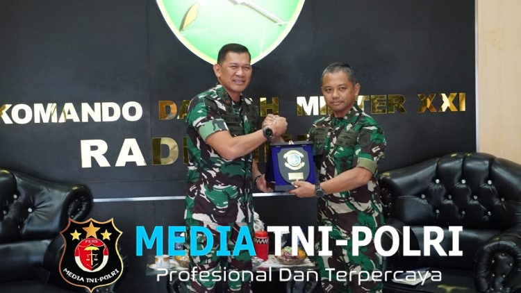 Pangdam XXI/Radin Inten Terima Audiensi Danlanal Lampung