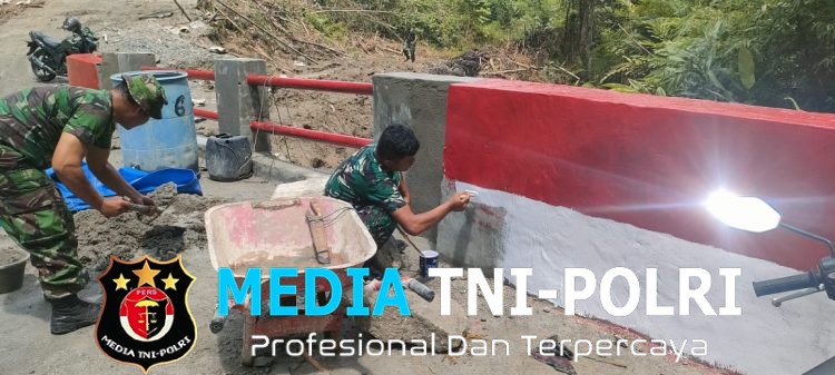 Kodim 0207/Simalungun Rampungkan Jembatan Aramco di Raya Bosi, Akses Warga Kembali Lancar