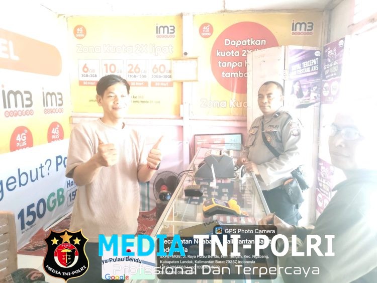 Polsek Ngabang Intensifkan Patroli Siang, Antisipasi Pencurian dan Modus Kejahatan Hipnotis