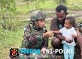Senyum Hangat di Tanah Papua, Satgas Yonif 521/DY Gelar Komsos di Apalapsili