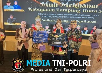 Polwan Polres Lampung Utara Raih Juara 1, Polki Sabet Runner Up 1 Muli Mekhanai 2026