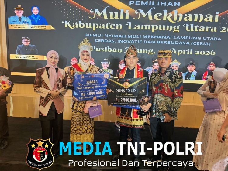 Polwan Polres Lampung Utara Raih Juara 1, Polki Sabet Runner Up 1 Muli Mekhanai 2026