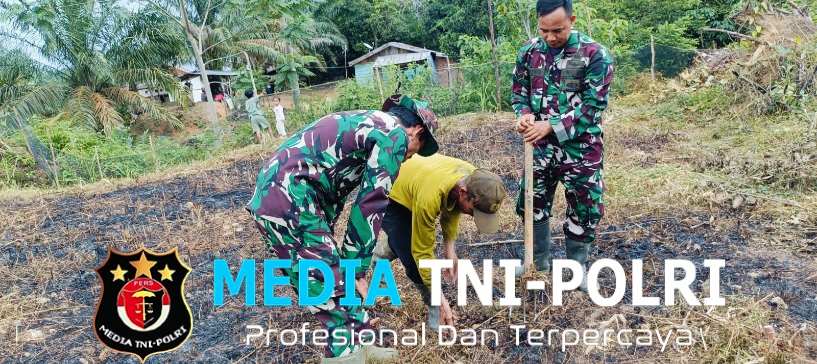 Satgas TMMD Ke-128 Kodim 0420/Sarko Mulai Tanami Ubi Kayu Dilokasi Ketahanan Pangan