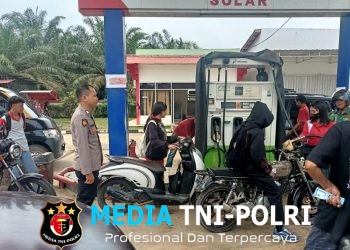 Polsek Menjalin Laksanakan Patroli dan Sambang di SPBU, Antisipasi Penyalahgunaan BBM