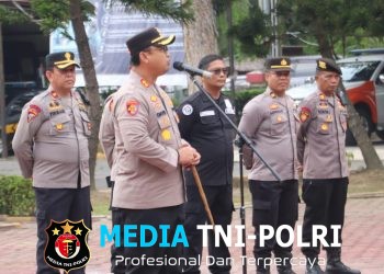 Personel Polres Langkat Perdalam Latihan Sispam Kota, Kapolres Tekankan Kesiapsiagaan dan Pengamanan Humanis