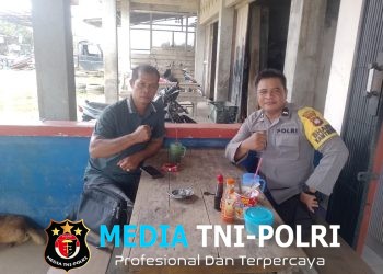 Jaga Situasi Aman, Polsek Kuala Behe Patroli Dialogis Sampaikan Pesan Kamtibmas