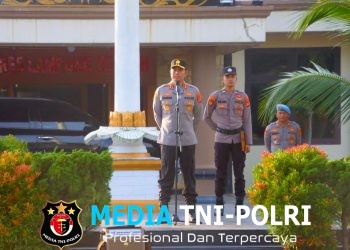 Pastikan Aman dan Kondusif, Kapolres Lampung Tengah Pimpin Apel Siaga Pengamanan May Day 2026