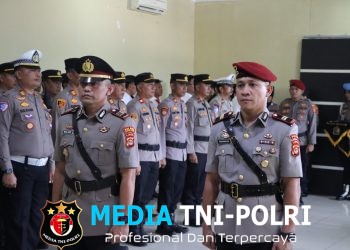 Kapolres Pimpin Upacara Sertijab Kasat Reskrim di Aula Adhi Pradana Polres Way Kanan