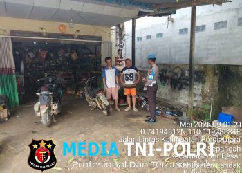 Terik Tak Halangi Polisi, Bengkel Disambangi, Barang Curian Diwaspadai!