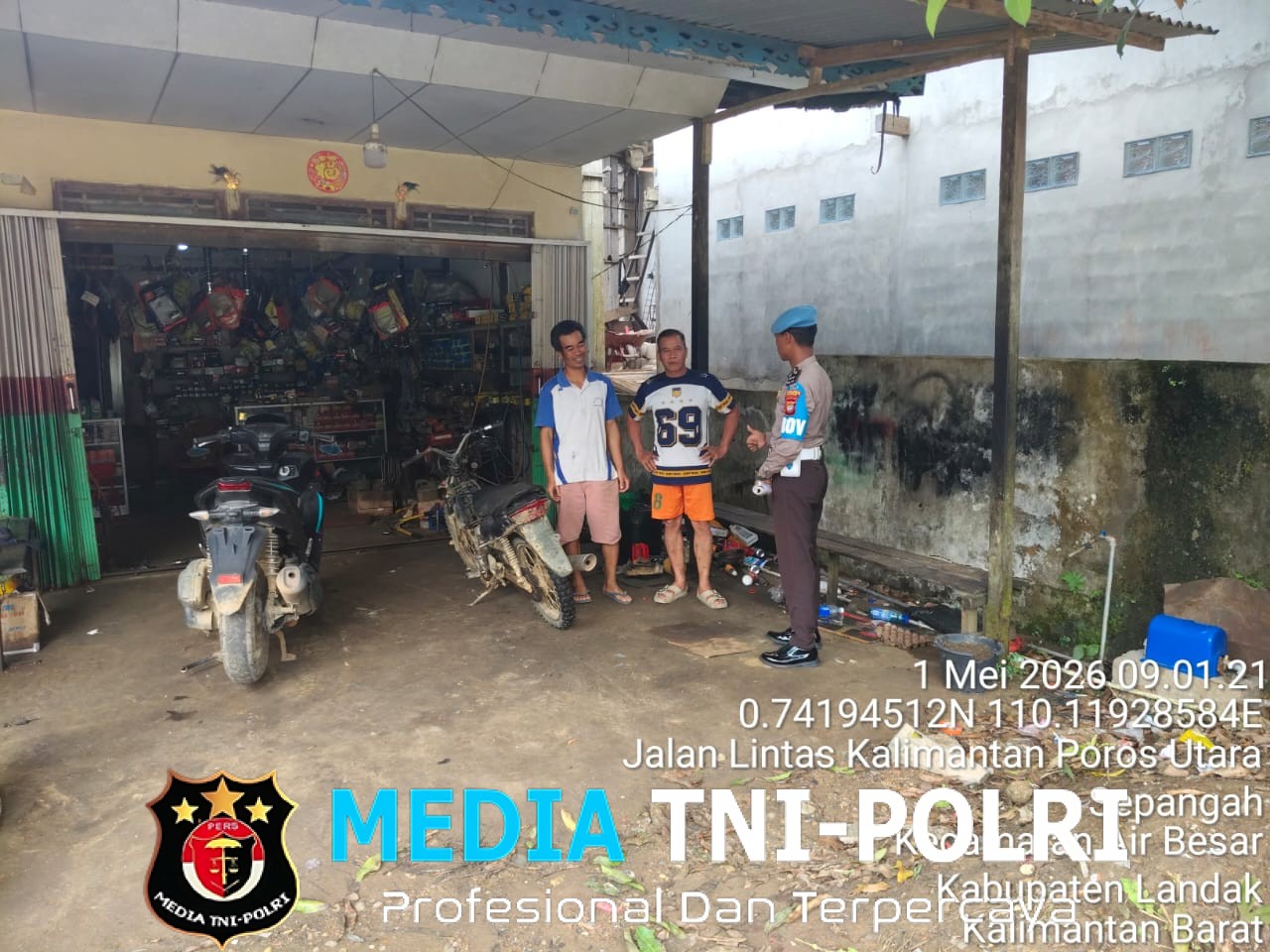 Terik Tak Halangi Polisi, Bengkel Disambangi, Barang Curian Diwaspadai!