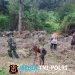 Sinergi TNI dan Rakyat, Satgas Yonif 521/DY Bersama Warga Bersihkan Lingkungan di Distrik Kurima