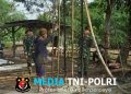 Masuki Tahap Lanjutan, Satgas TMMD Kodim 0402/OKI Mulai Pengerjaan Sumur Bor ke-4