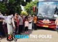 Polres Lampung Utara Amankan Pelepasan Jamaah Haji 1447 H Kloter JKG 15 di Islamic Center Kotabumi