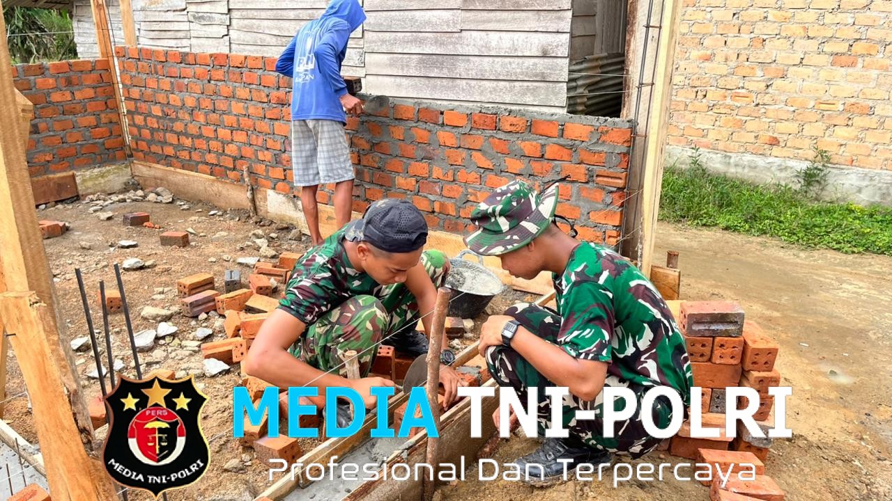 Tak Kenal Lelah, Satgas TMMD Kodim 0402/OKI Genjot Pembangunan RTLH