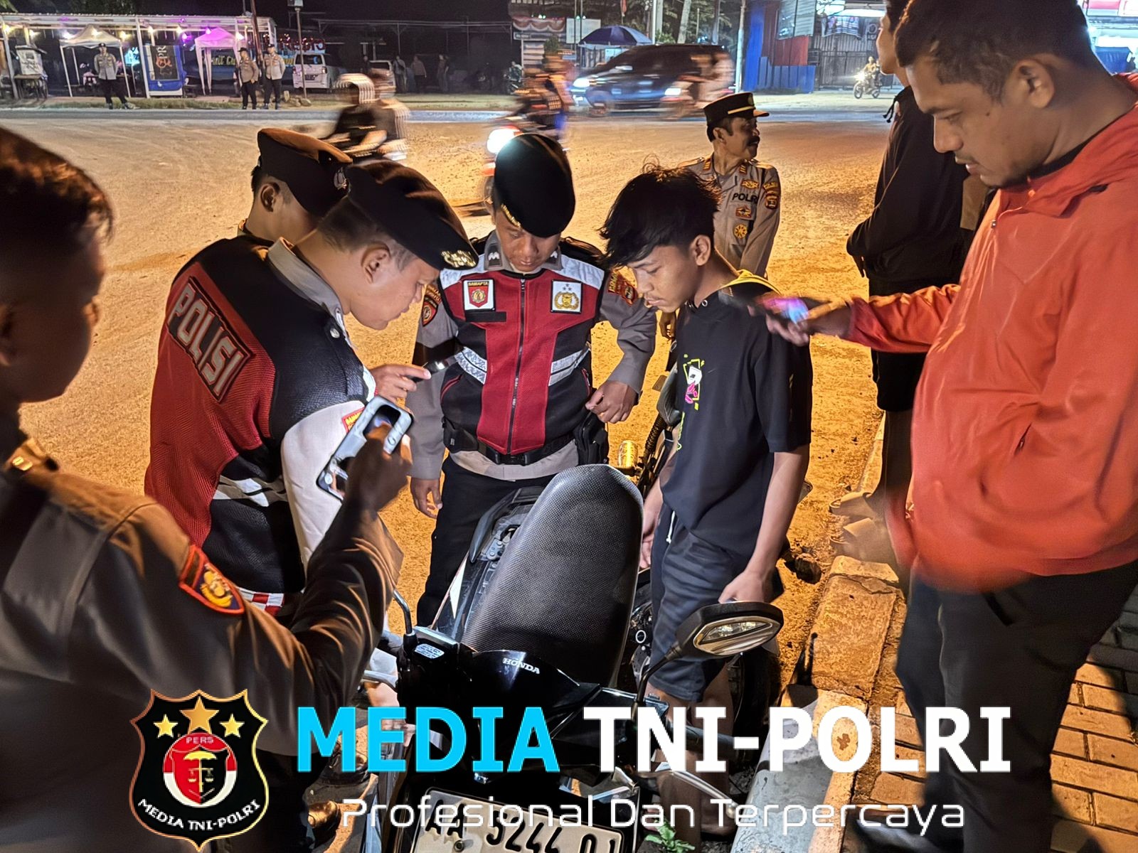 Ciptakan Rasa Aman, Polres Pringsewu Gelar Patroli Hingga Dini Hari