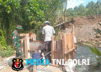 Percepat Akses Mobilitas Warga, Jembatan Perintis Garuda Wilayah Rap Rap Memasuki Tahap Pemasangan Pylon