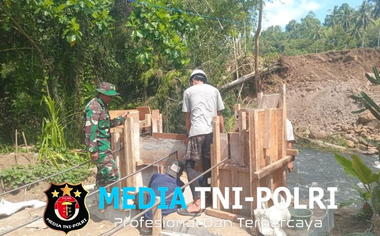 Percepat Akses Mobilitas Warga, Jembatan Perintis Garuda Wilayah Rap Rap Memasuki Tahap Pemasangan Pylon