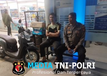 Patroli Humanis Polisi Mandor, Satpam Bank Diminta Lebih Waspada