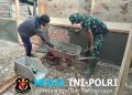 Semangat Gotong Royong, Pembangunan RLH Bapak Lukman Terus Dikebut Satgas TMMD Ke-128