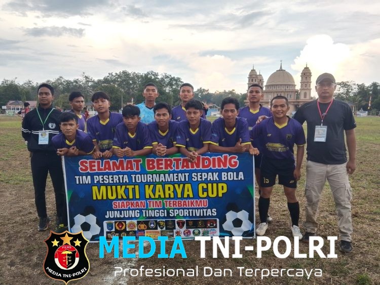 Sepak Bola Antar Desa Jadi Ajang Kebugaran Satgas TMMD Kodim 0402/OKI