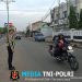 Gelar Strong Point, Sat Lantas Polres Lampung Utara Bantu Kelancaran Lalu Lintas Pagi Hari